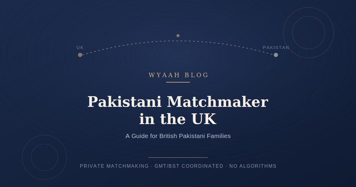 Pakistani Matchmaker in UK